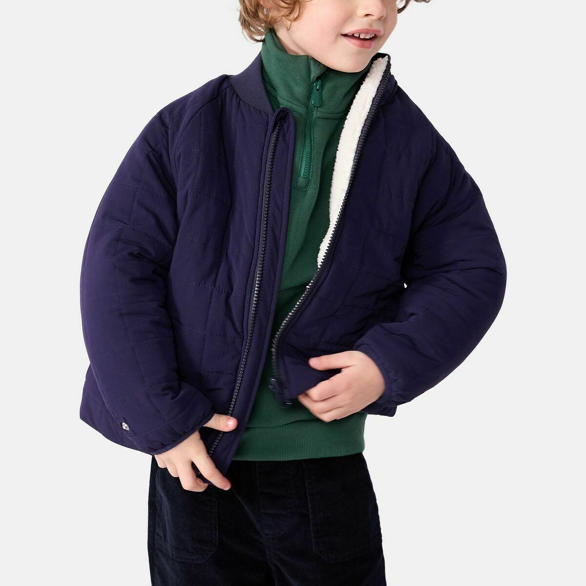 Ciré mixte 3 en 1, idéal pour toutes les saisons. vert, PETIT BATEAU