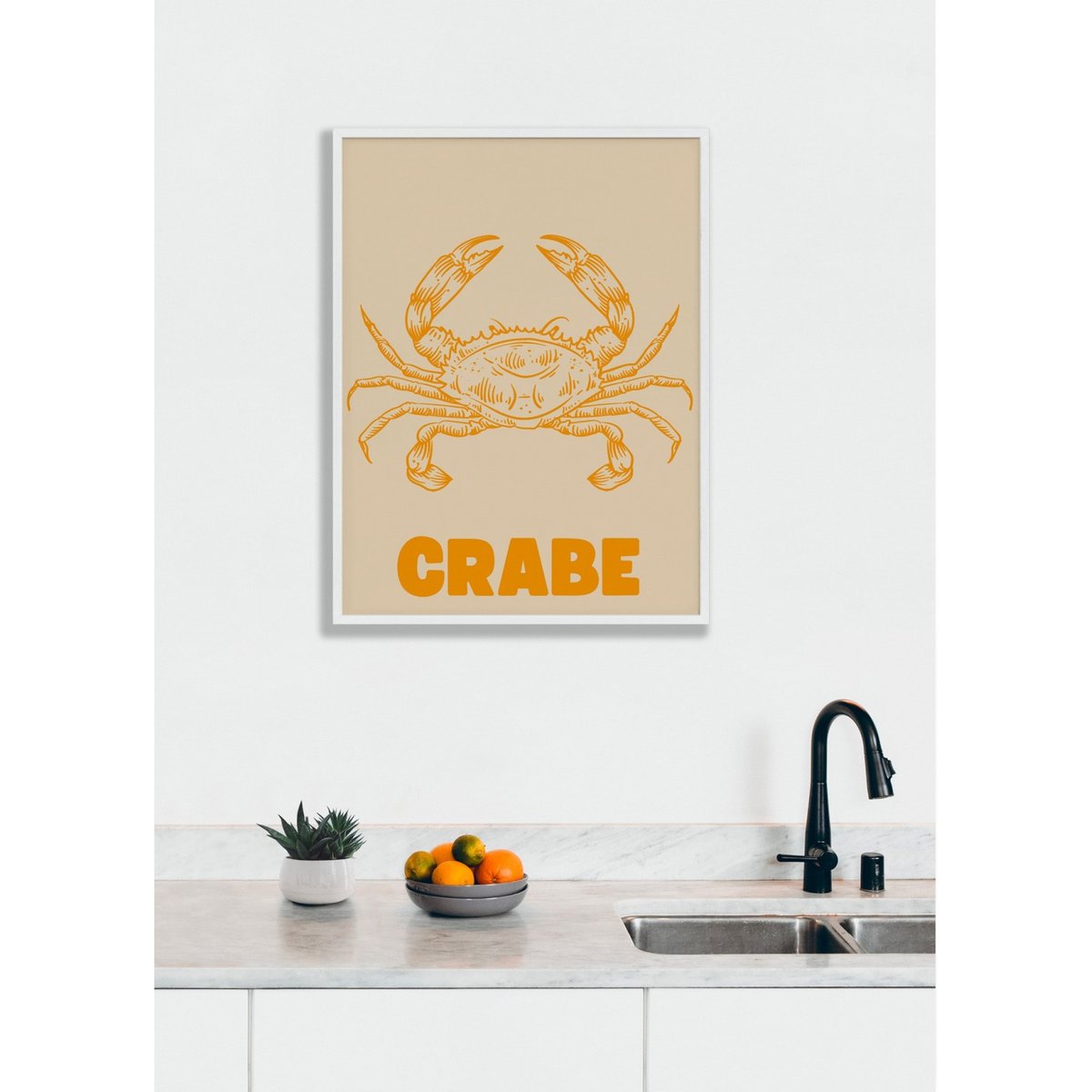 Affiche Crabe blanc, L'AFFICHERIE