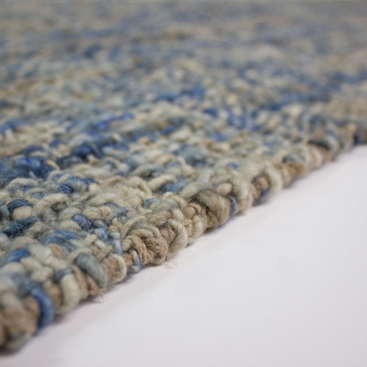 Tapis en laine HEATHER bleu, FLAIR RUGS