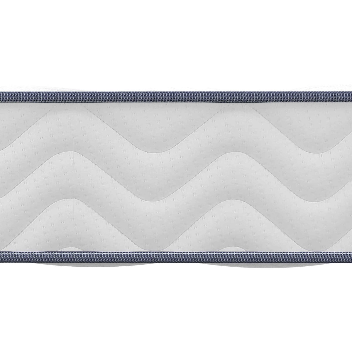 Ensemble matelas ressorts ensachés + mousse mémoire SWEETY, sommier en kit et pieds anthracite, MERINOS