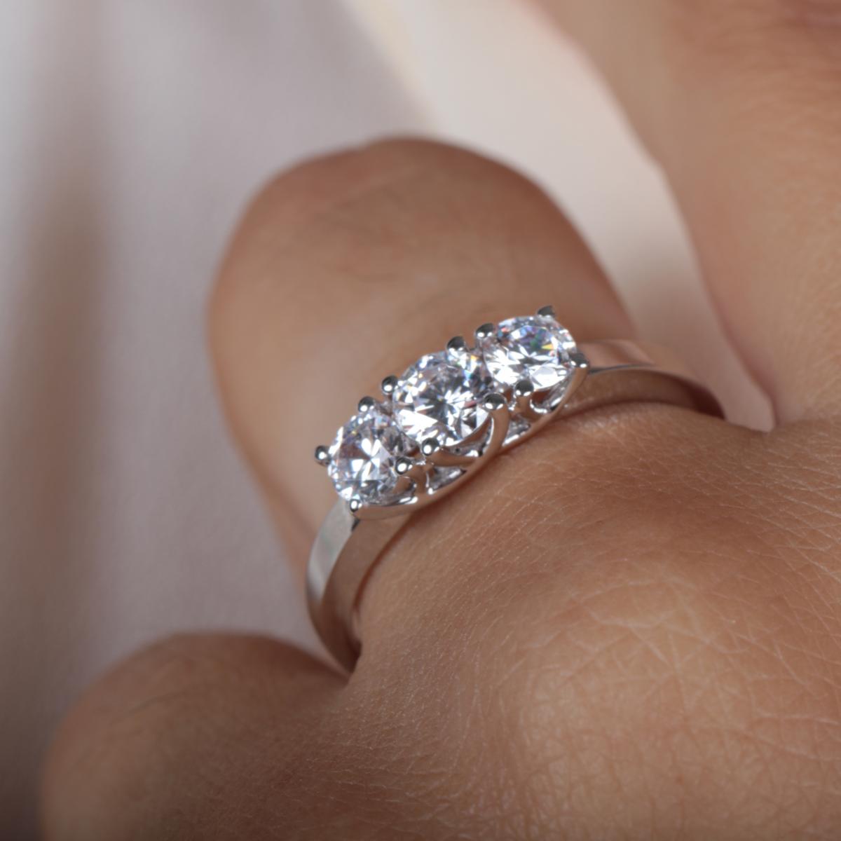 Bague en or blanc 750 B-CLASSIC argent, BLUESPIRIT