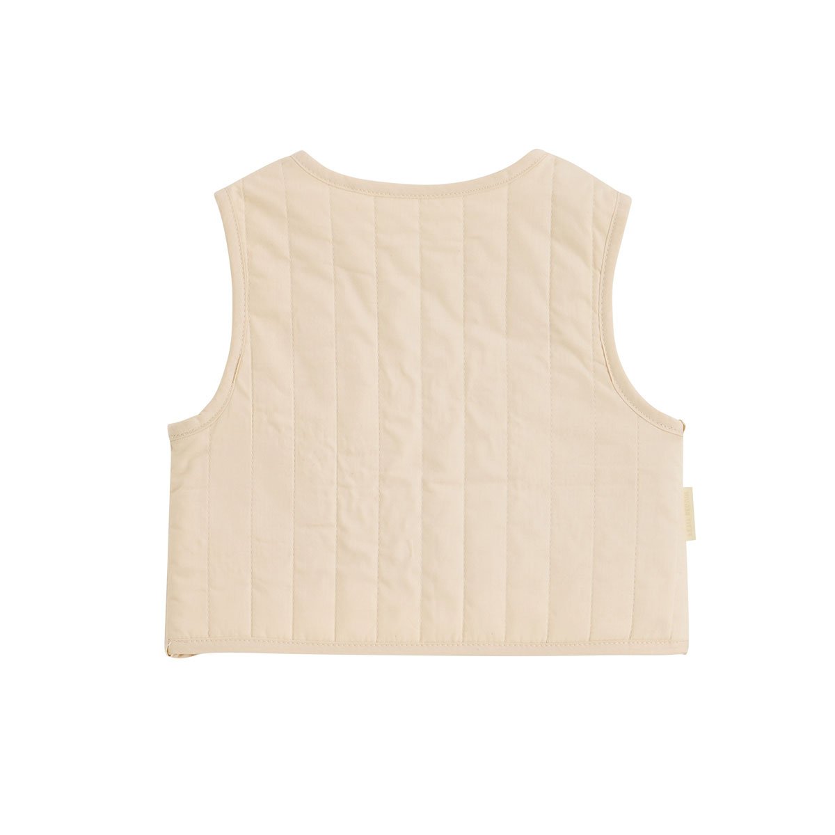 Veste sans manches enfant en popeline Poésie d'été vanille, PETIT BEGUIN