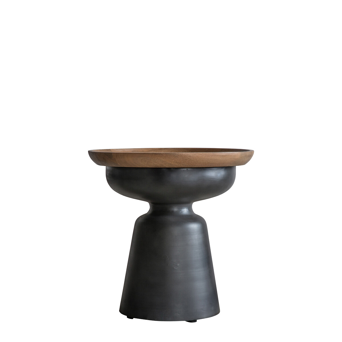 Amaravati Mango Wood Rustic Side Table black/natural, SO'HOME