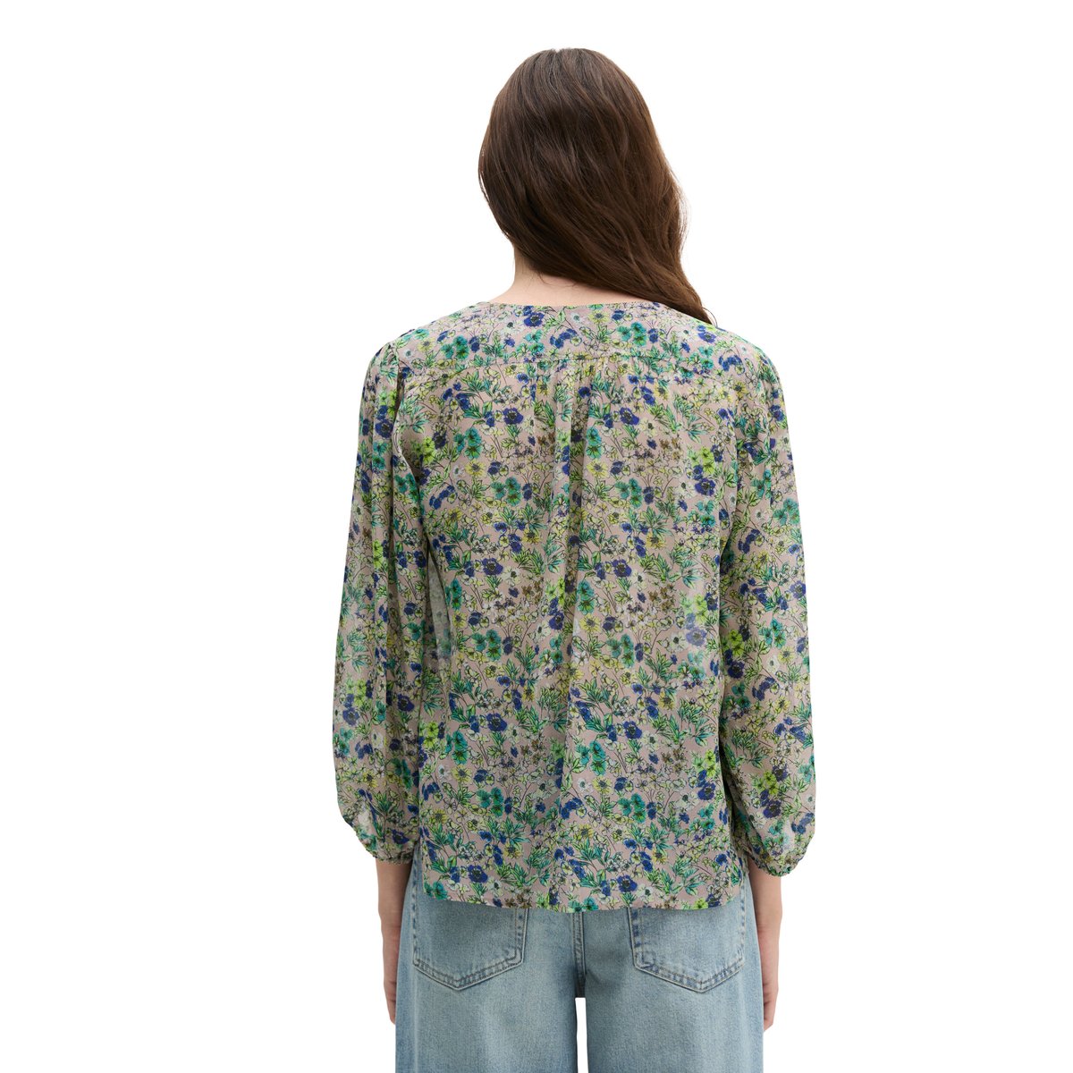 Blouse imprimée relaxed en viscose imprimée rose, MARC O'POLO