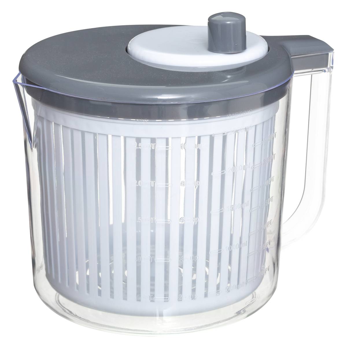 Essoreuse à salade ronde POLY gris, 5FIVE SIMPLY SMART