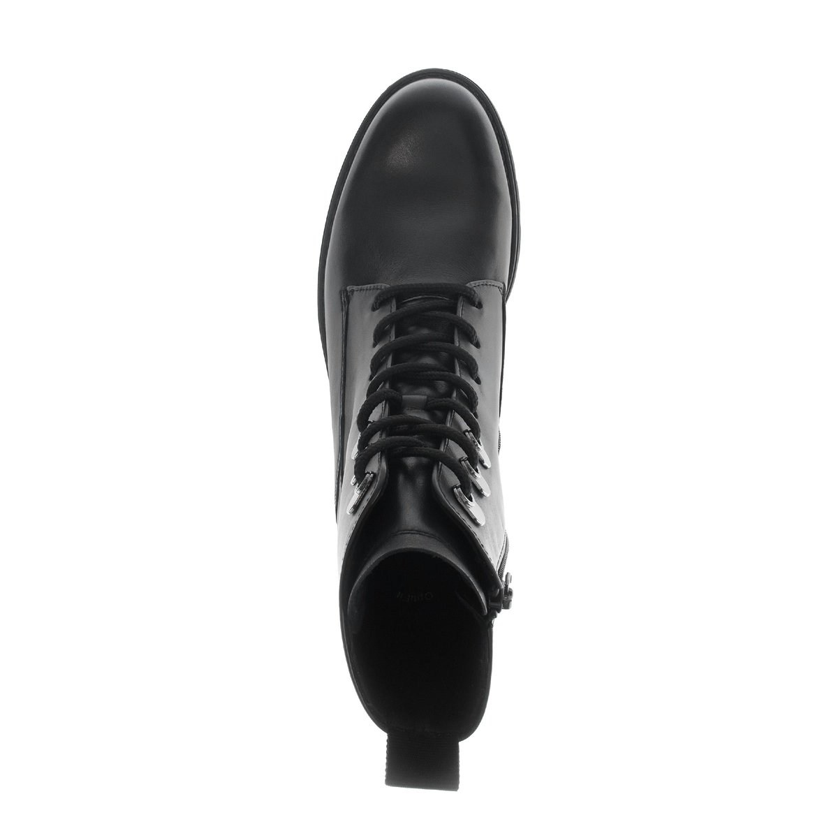 Bottines en cuir lisse à talon décroché noir lisse, GABOR