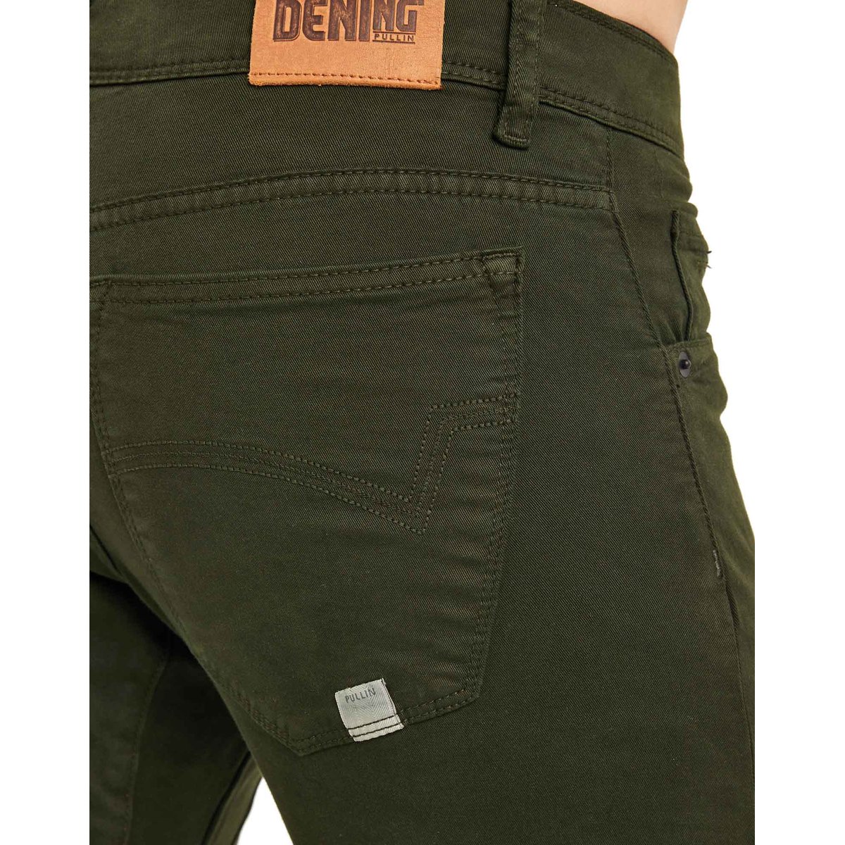 PANTALON STRAIGHT KONG vert, PULLIN