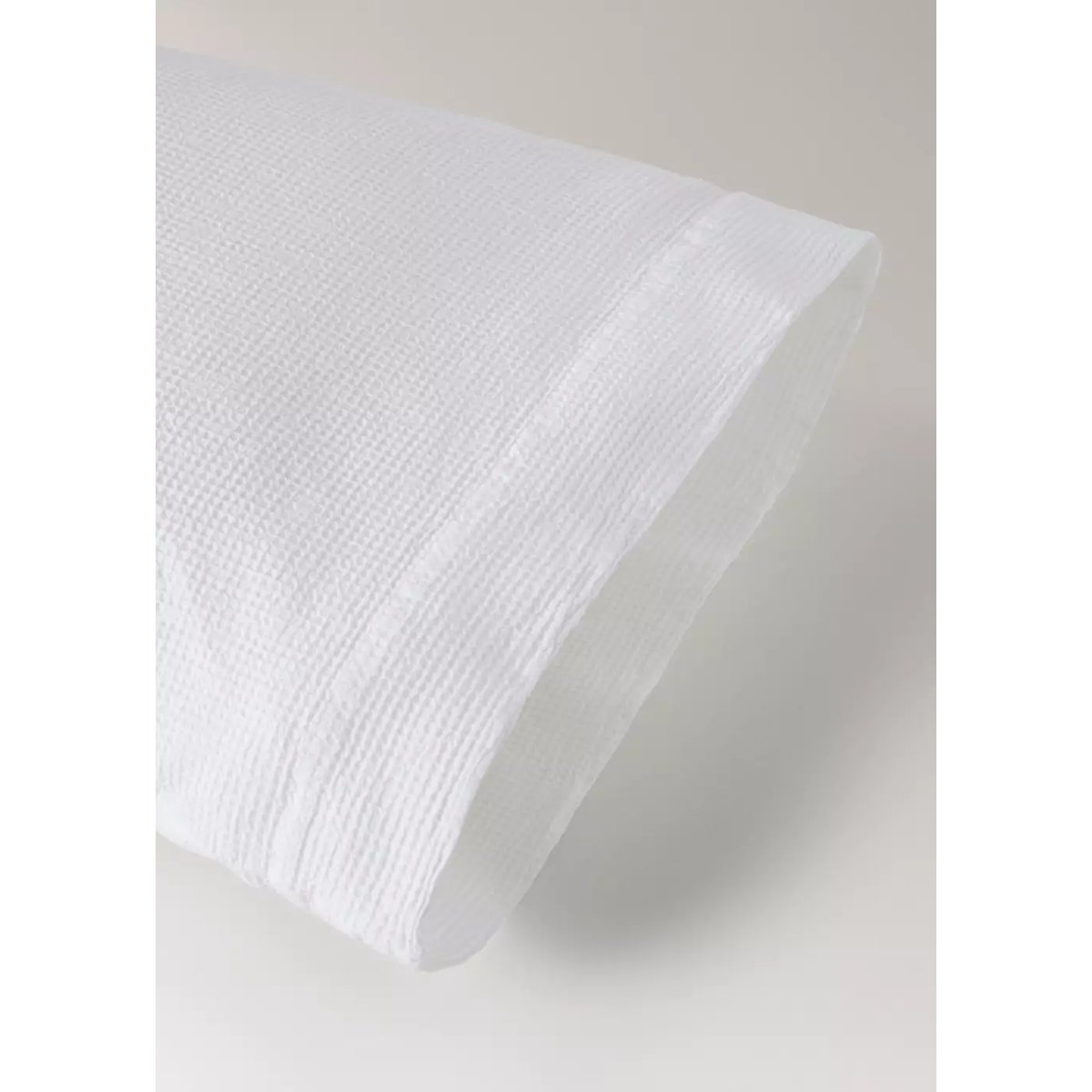 Taie d'oreiller coton garment-dyed mini waffle 45x110 cm blanc cassé, MANGO HOME