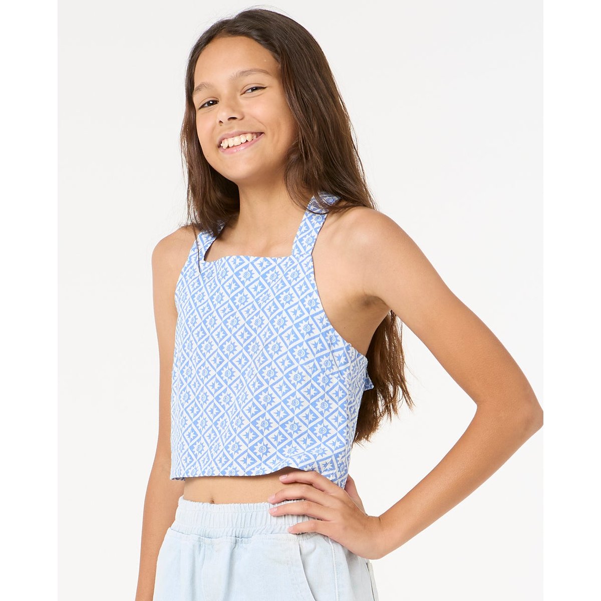 Haut BLISSY WOVEN TOP -GIRL bleu foncé, RIP CURL