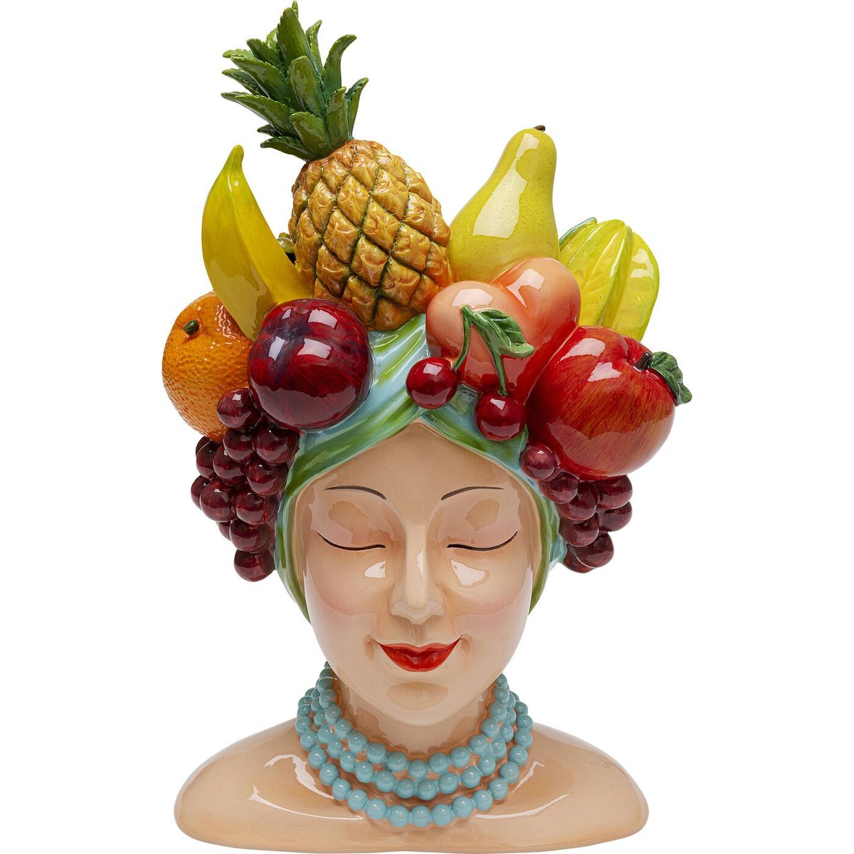 Vase femme fruits multicolore, KARE DESIGN