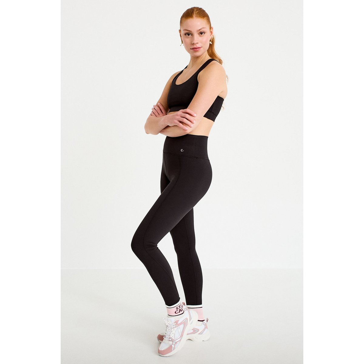 Leggings taille haute noir, CACHE CACHE
