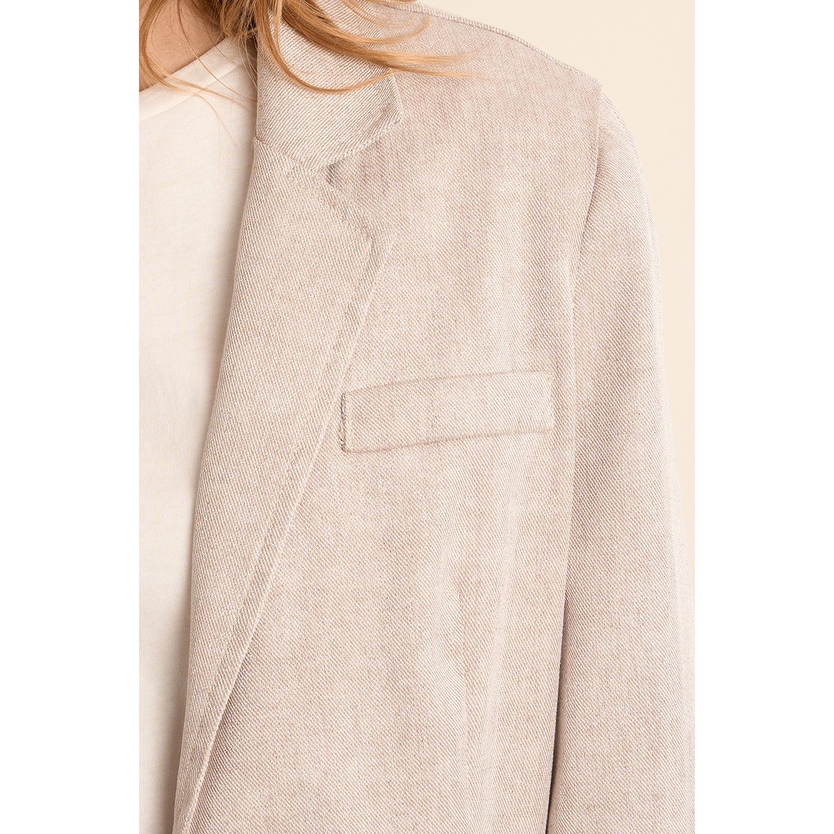 Blazer droit beige, MOLLY BRACKEN
