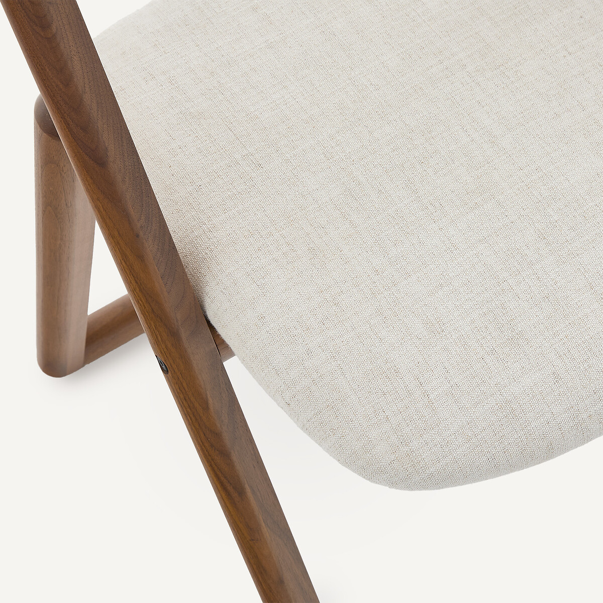 Silla plegable de nogal, CAMMINATA nogal/tiza, EMMANUEL GALLINA X AM.PM