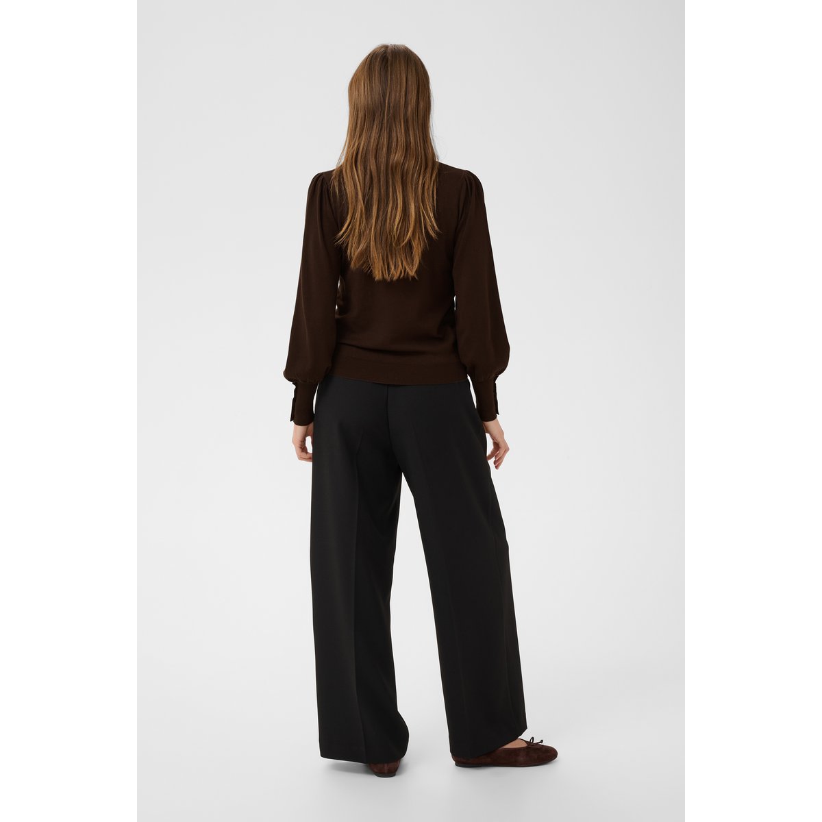 Pullover tricoté marron coffee bean, KAFFE