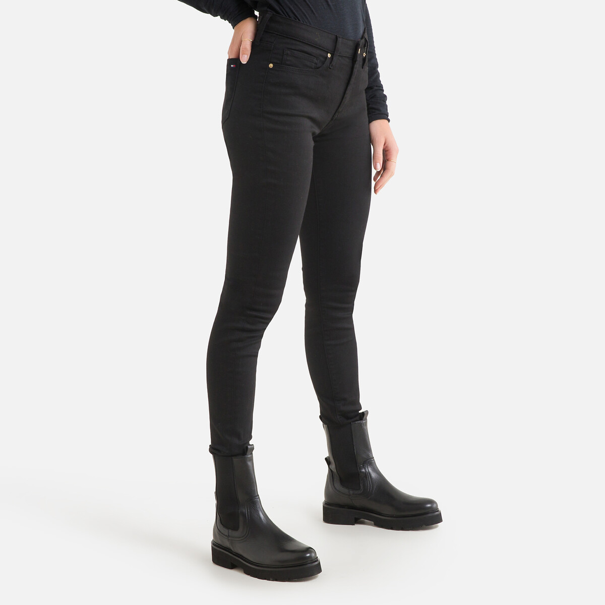 Slim Fit Jeans black, TOMMY HILFIGER