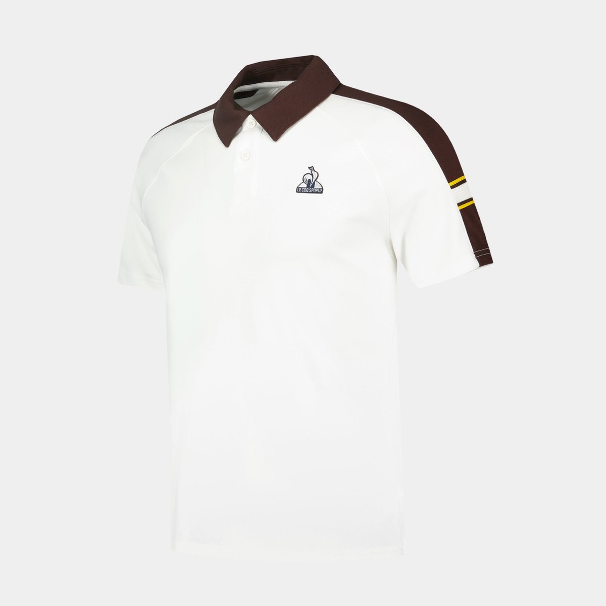 Polo Héritage marshmallow/molé, LE COQ SPORTIF