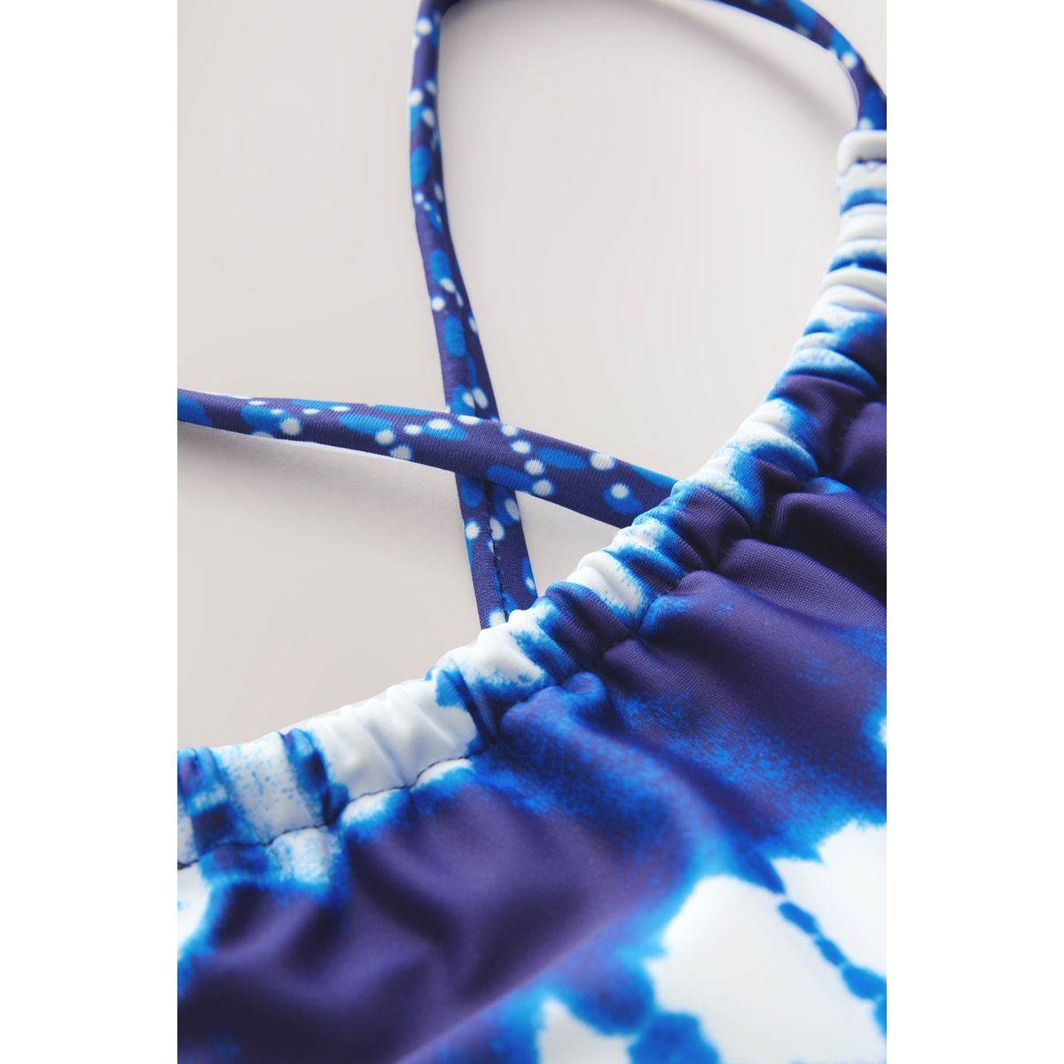 Bikini légèrement rembourré bleu/blanc, NEXT