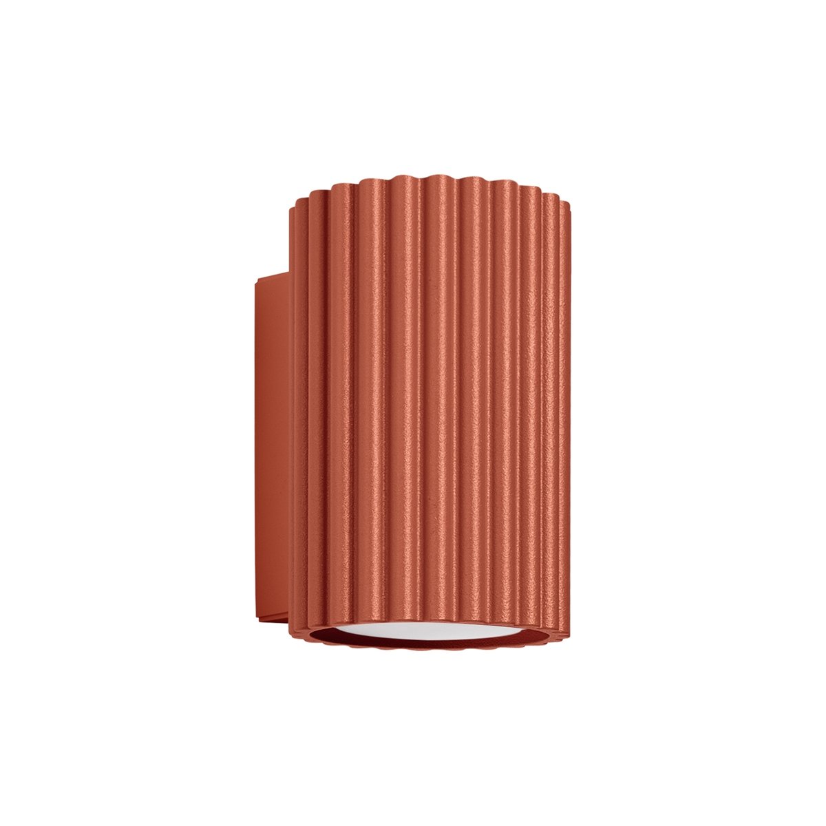 Applique Aluminium Ocre Rouge GU10 1 Karbon 10 rouge, EDEN