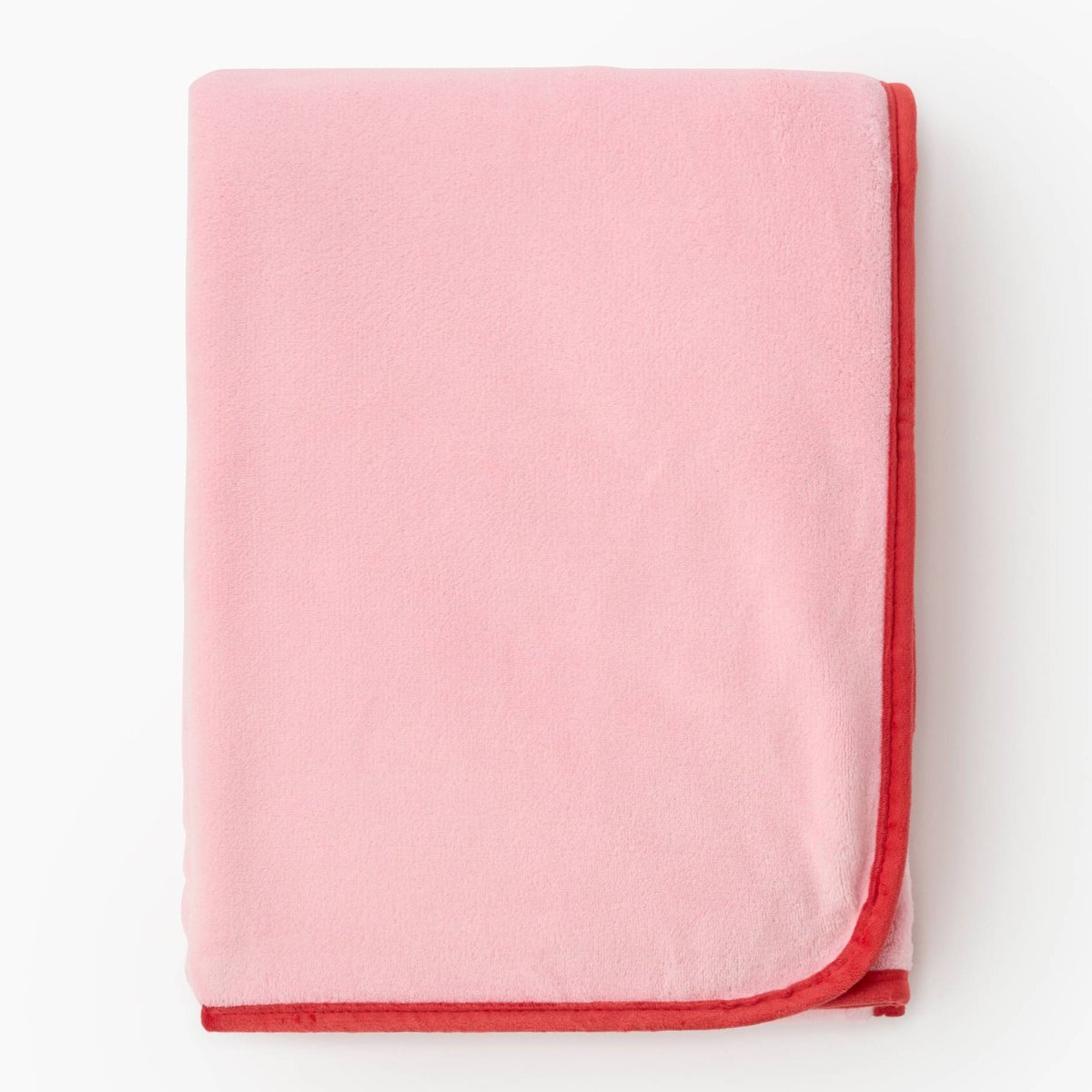 Plaid, 170x130cm, 100% polyester recyclé pink, MONOPRIX