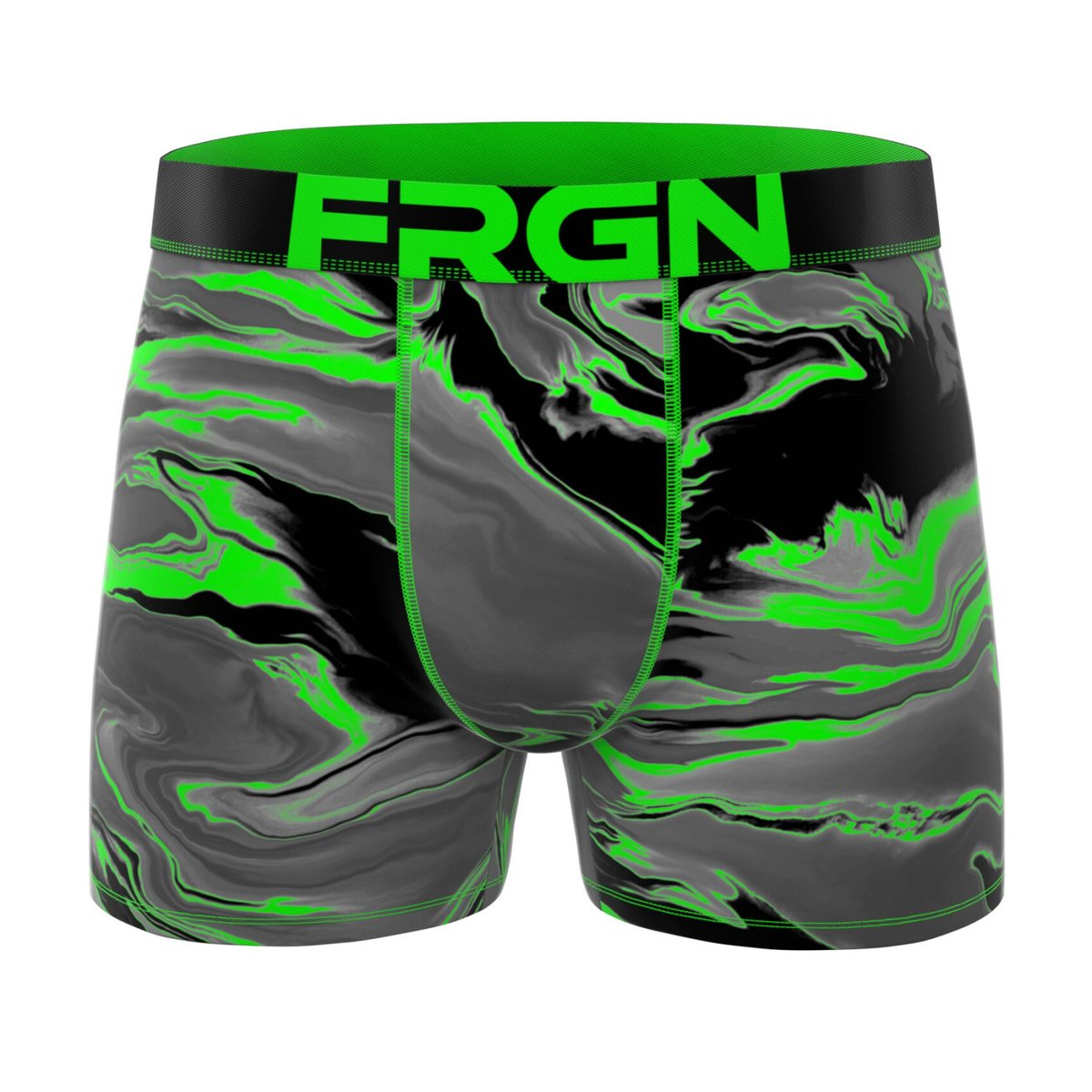 Lot De 4 Boxers Microfibre turquoise/orange/jaune/noir/bleu/vert/gris, FREEGUN