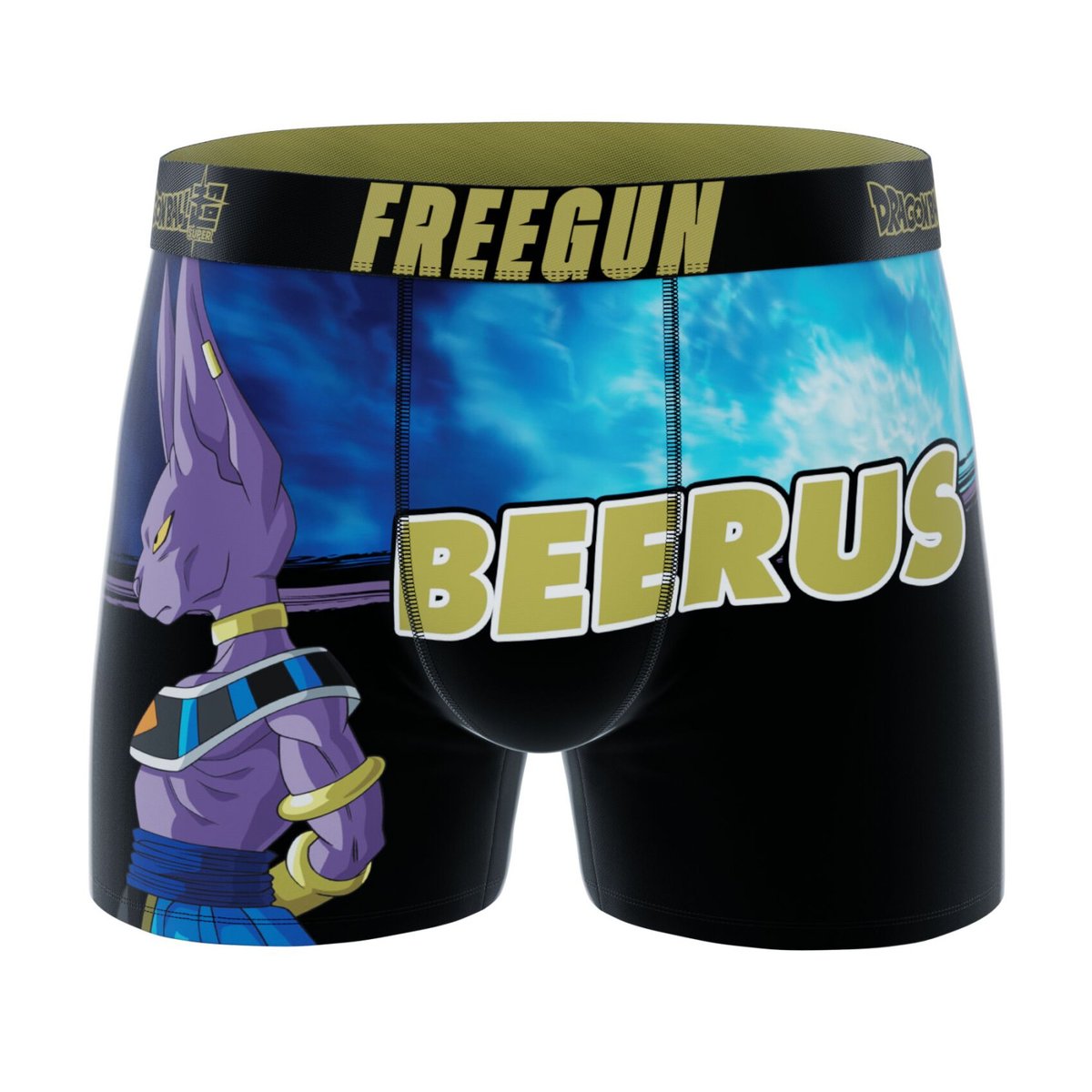 Lot De 3 Boxers Dragon Ball Super noir/bleu/violet/orange/vert/rouge, FREEGUN