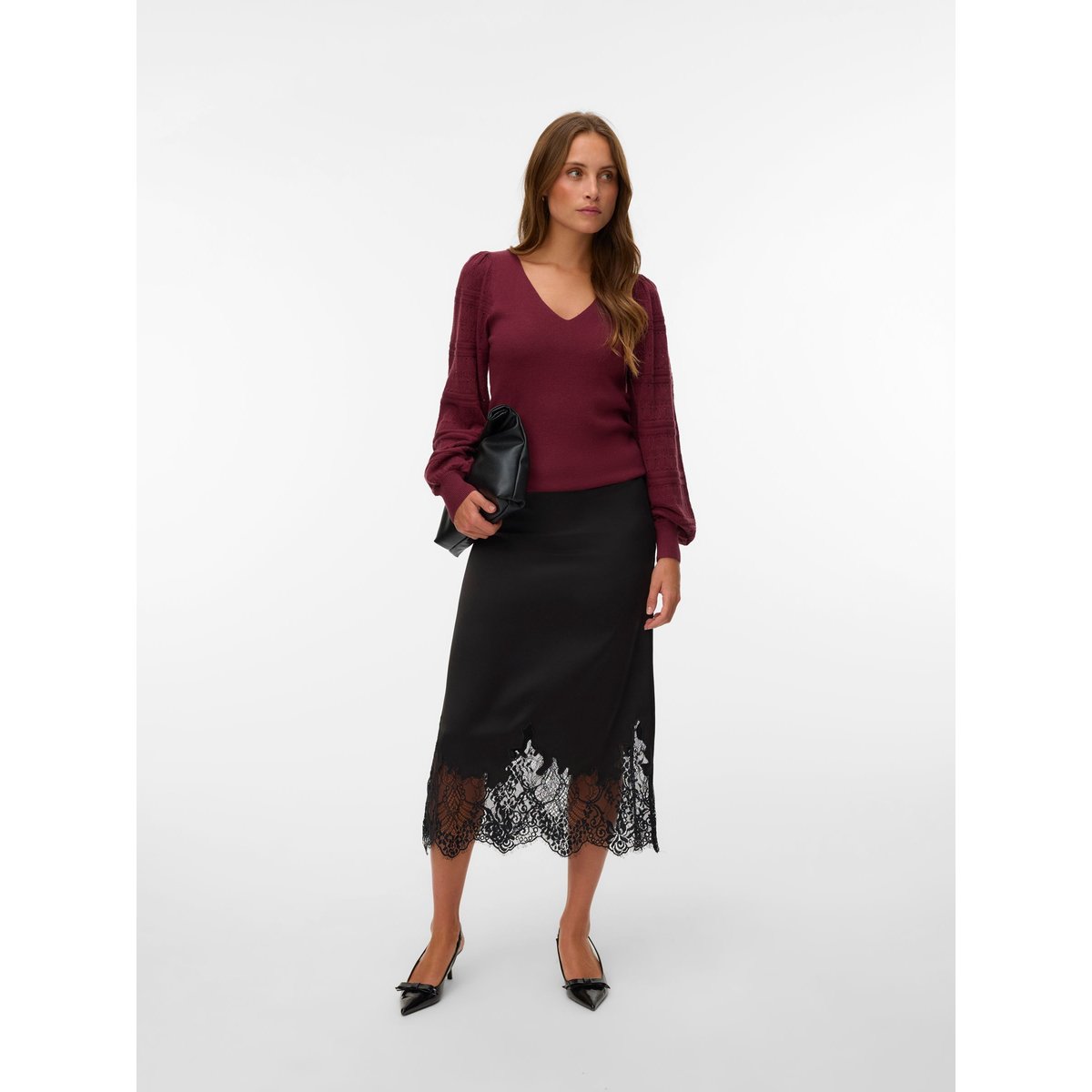 Pull windsor wine, VERO MODA