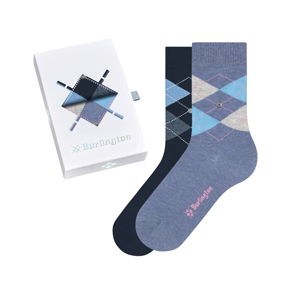 Chaussettes Basic Gift Box Coton (biologique) Opaque metal (0079), BURLINGTON