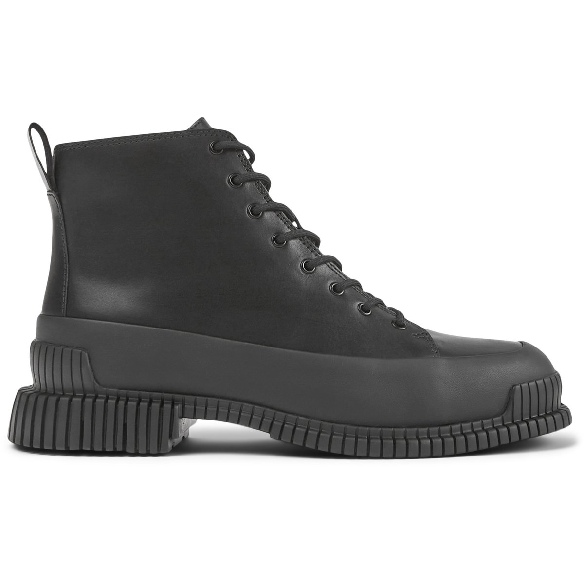Bottines À Lacets Cuir Pix noir, CAMPER