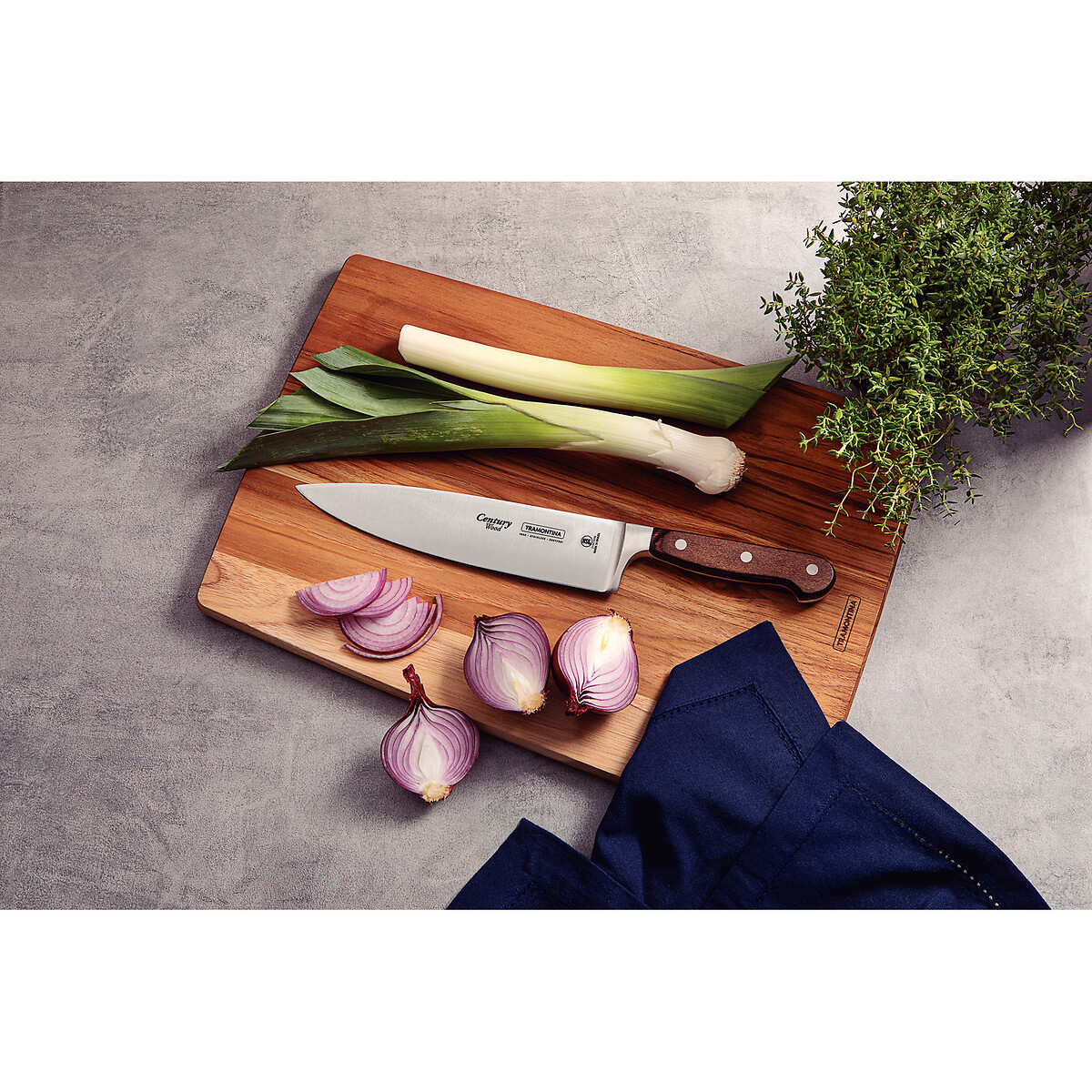 Faca Chef Century Wood 8", Tramontina madeira, TRAMONTINA