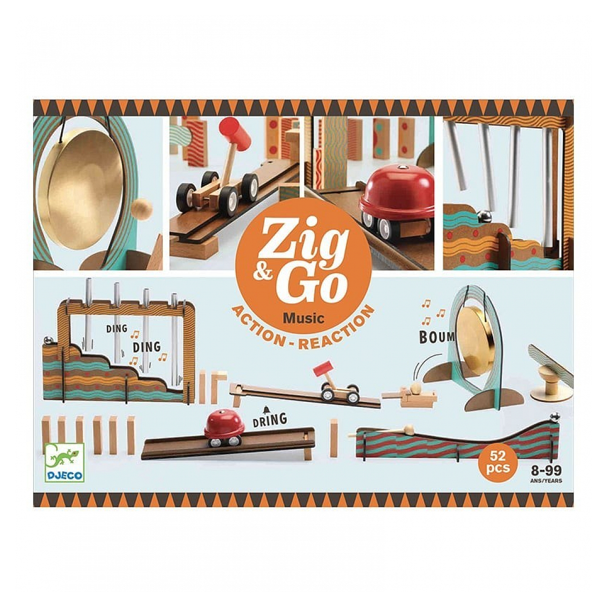 ZIG & GO - Zig & Go - Music - 52 pcs multicolore, DJECO