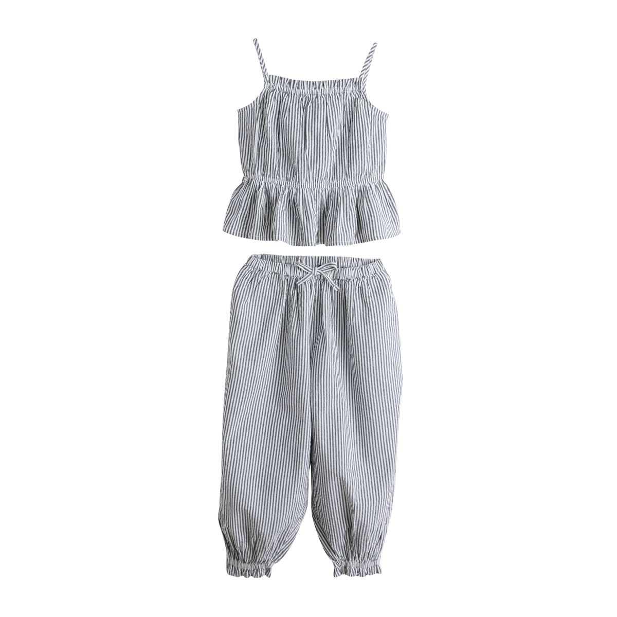 Ensemble débardeur et pantalon bleu marine rayé, NEXT