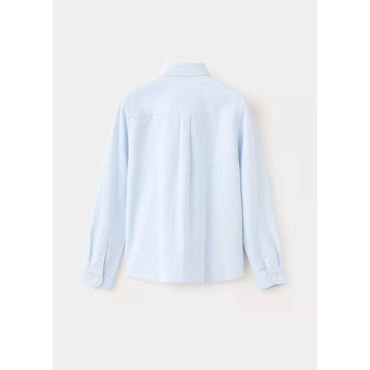 Chemise oxford rayée bleu ciel, MANGO KIDS