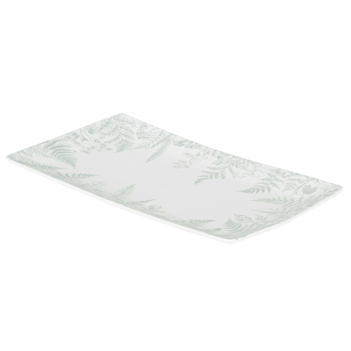 36.5cm Signature Botanical Rectangular Serving Platter green, MARY BERRY