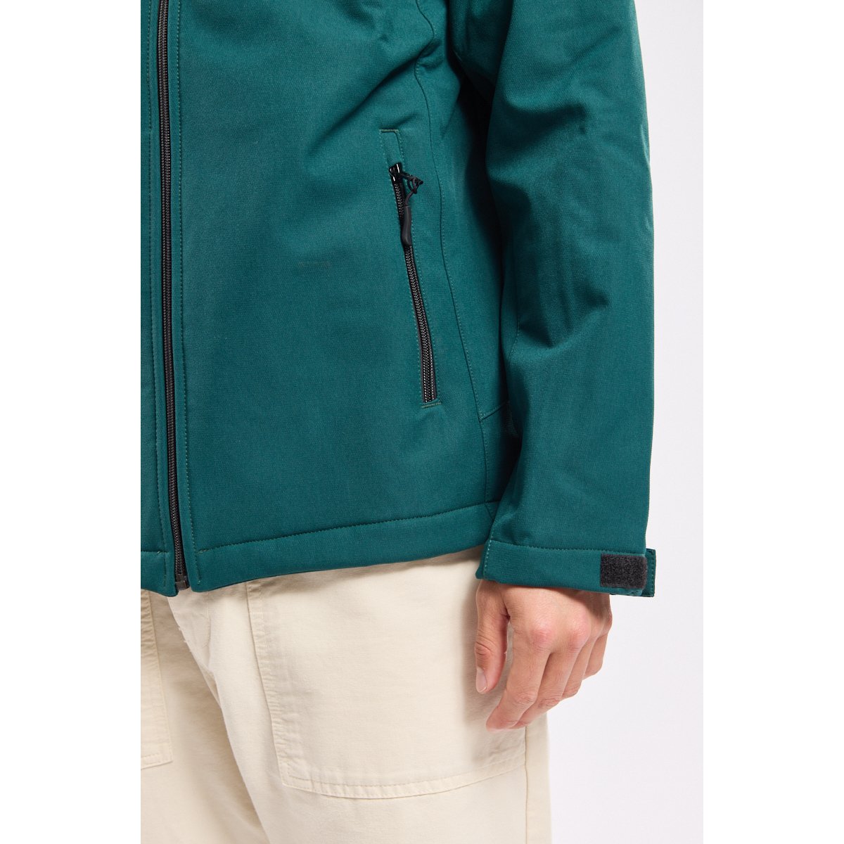 Veste softshell sérigraphiée vert-codes maritimes, ARMOR-LUX