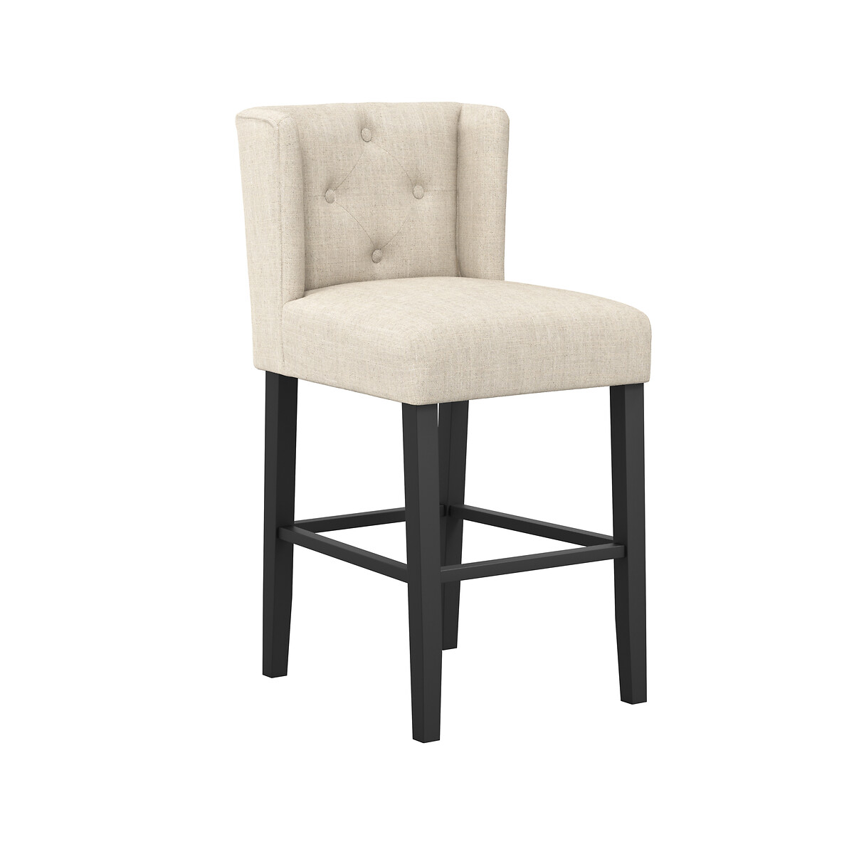 Giada Linen Wingback Counter Stool raw linen, ÉDITÉ