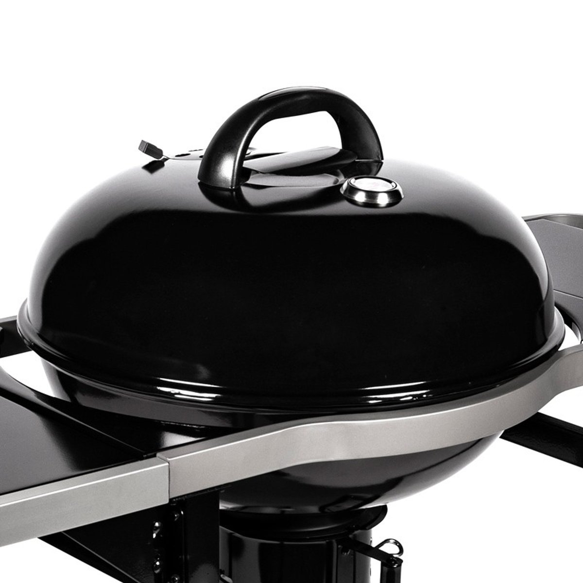 Barbecue à charbon avec cuve en acier noir, SOMAGIC