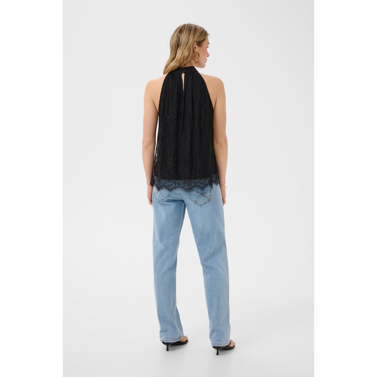 Blouse sans manches noir pitch black, CREAM