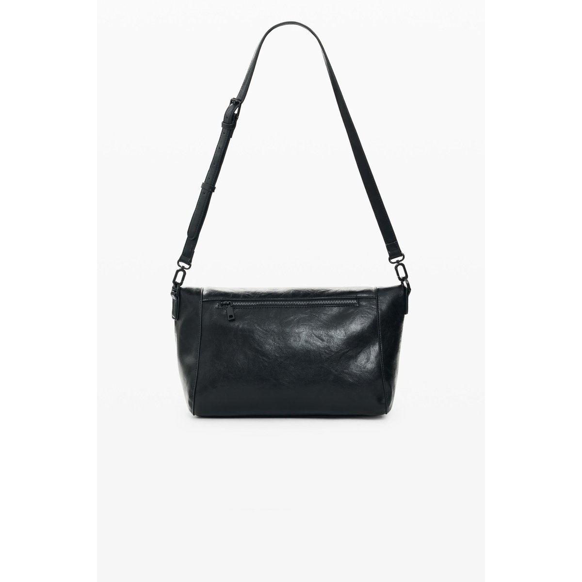 Sac effet cuir moyen noir, DESIGUAL