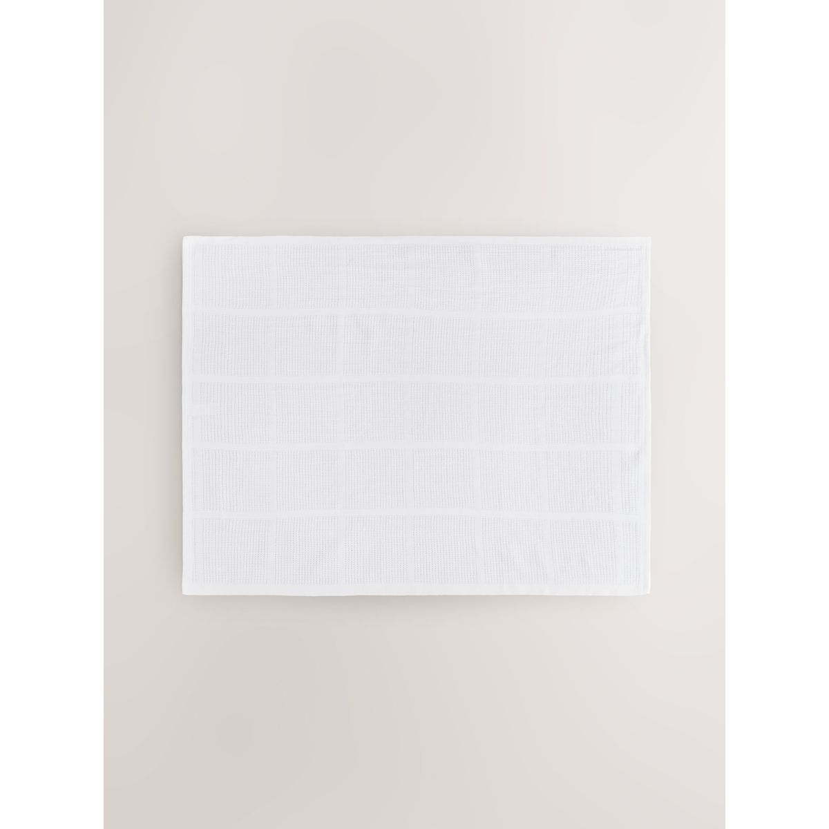 Couverture bébé alvéolée en coton, lot de 2 blanc, NEXT