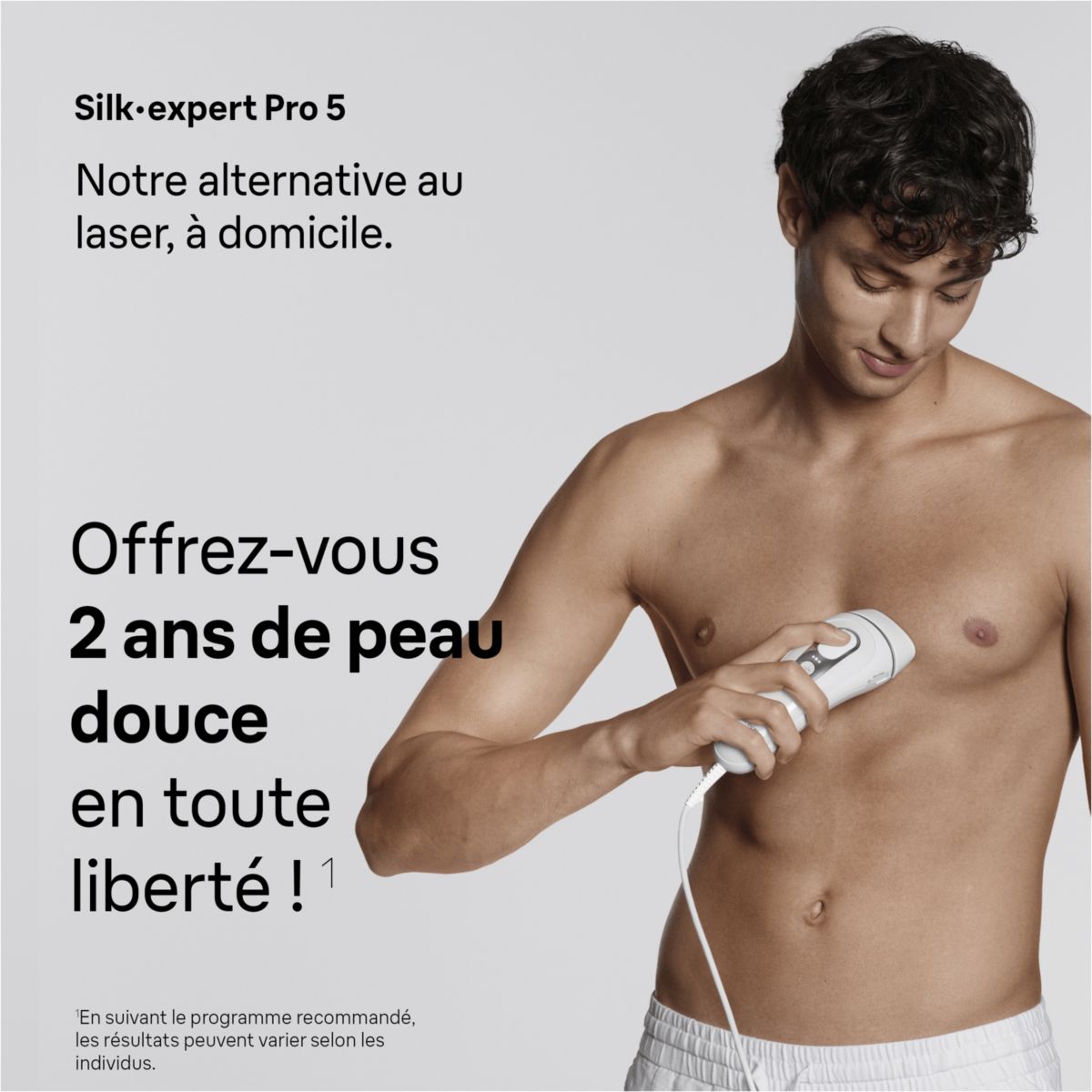 Epilateur lumière pulsée IPL PL5234 2 têtes, 1 rasoir Gillette Venus, une pochette blanc, BRAUN