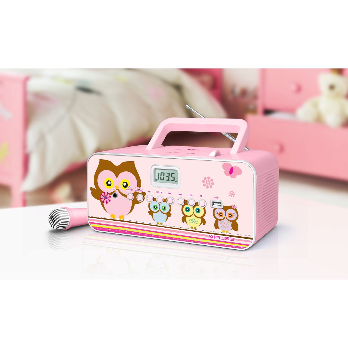 Lecteur CD M-29 KP rose rose, MUSE
