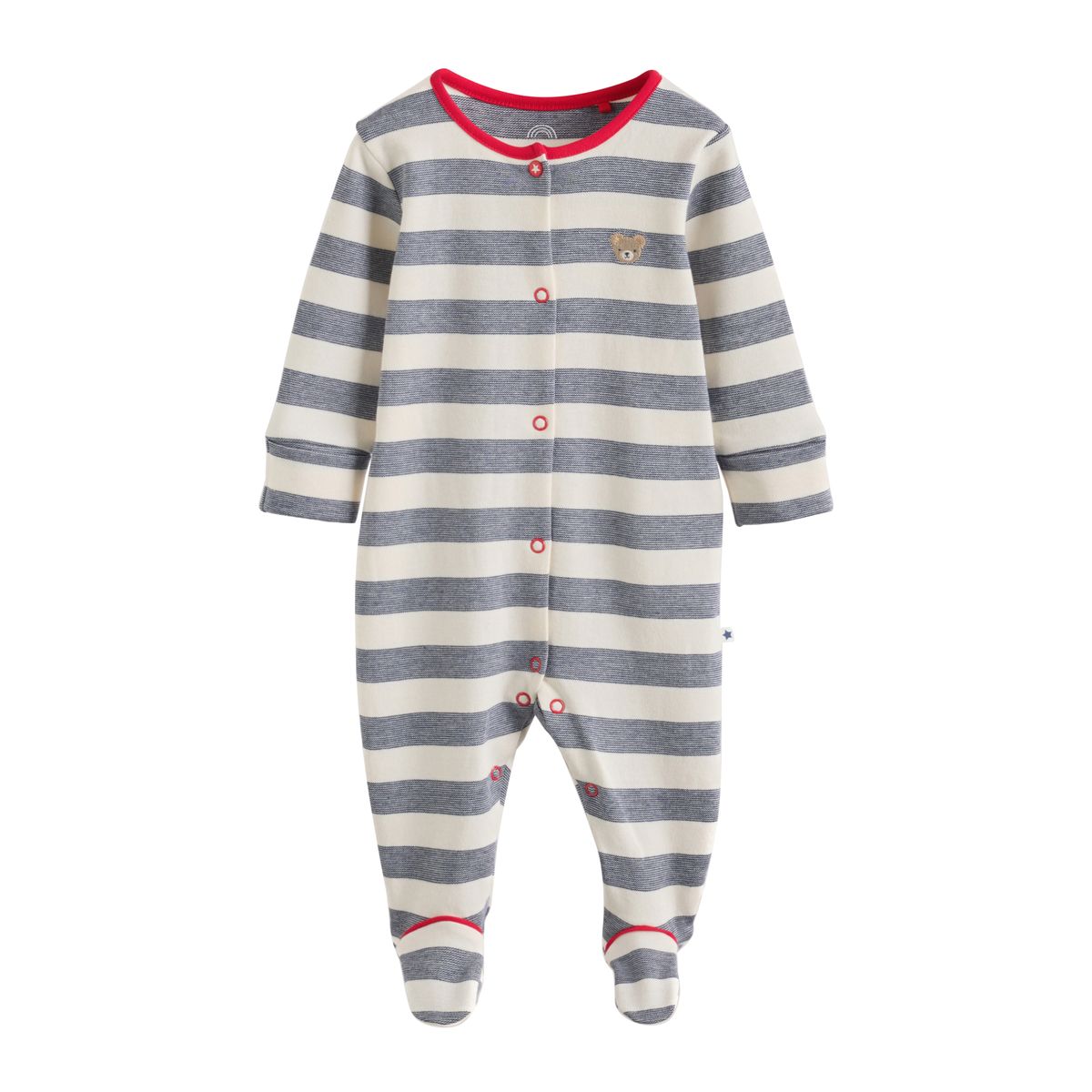Dors-bien bébé, lot de 3 rayures bleues et rouges, NEXT