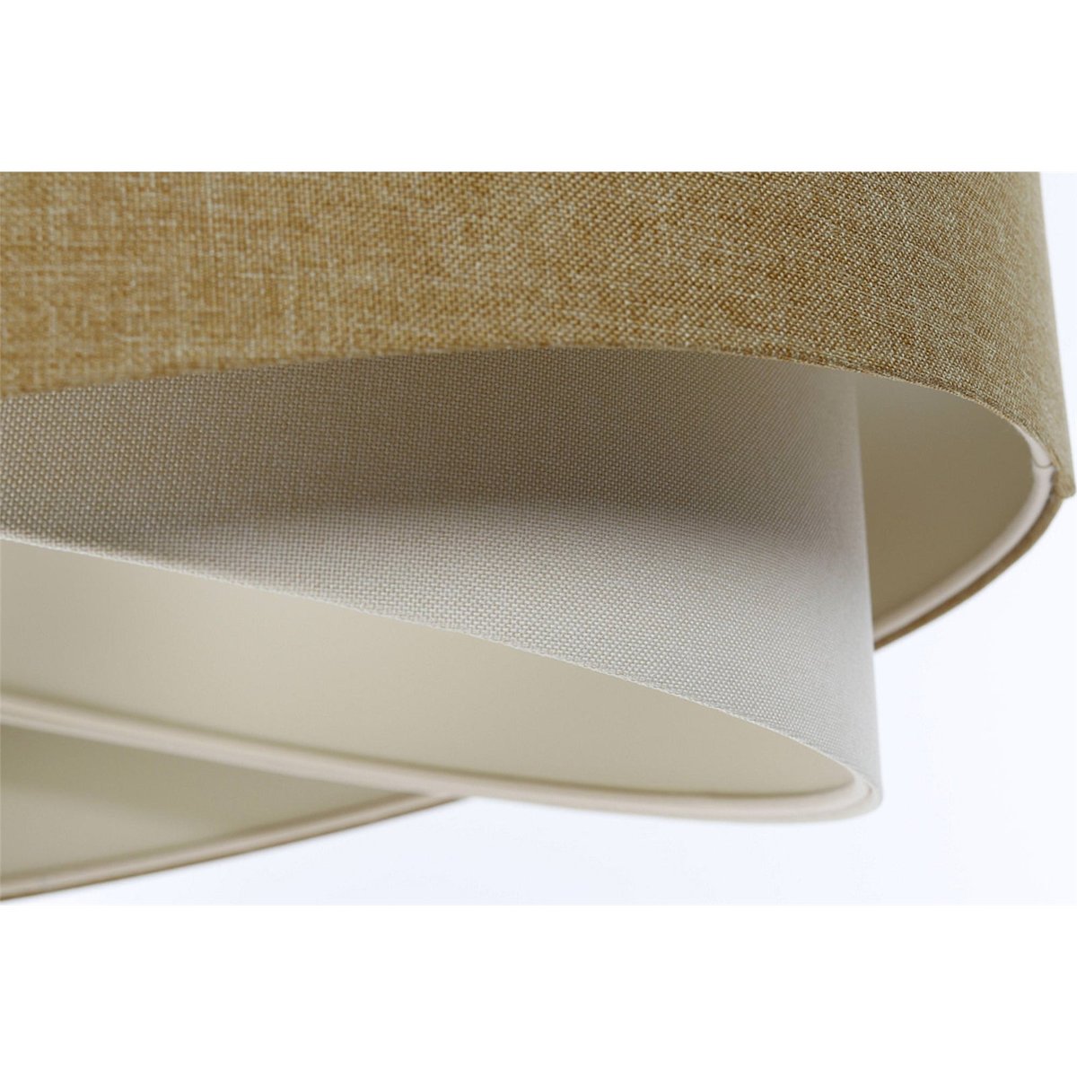 Suspension en lin rond Boho beige crème en lin naturel, BPS KONCEPT