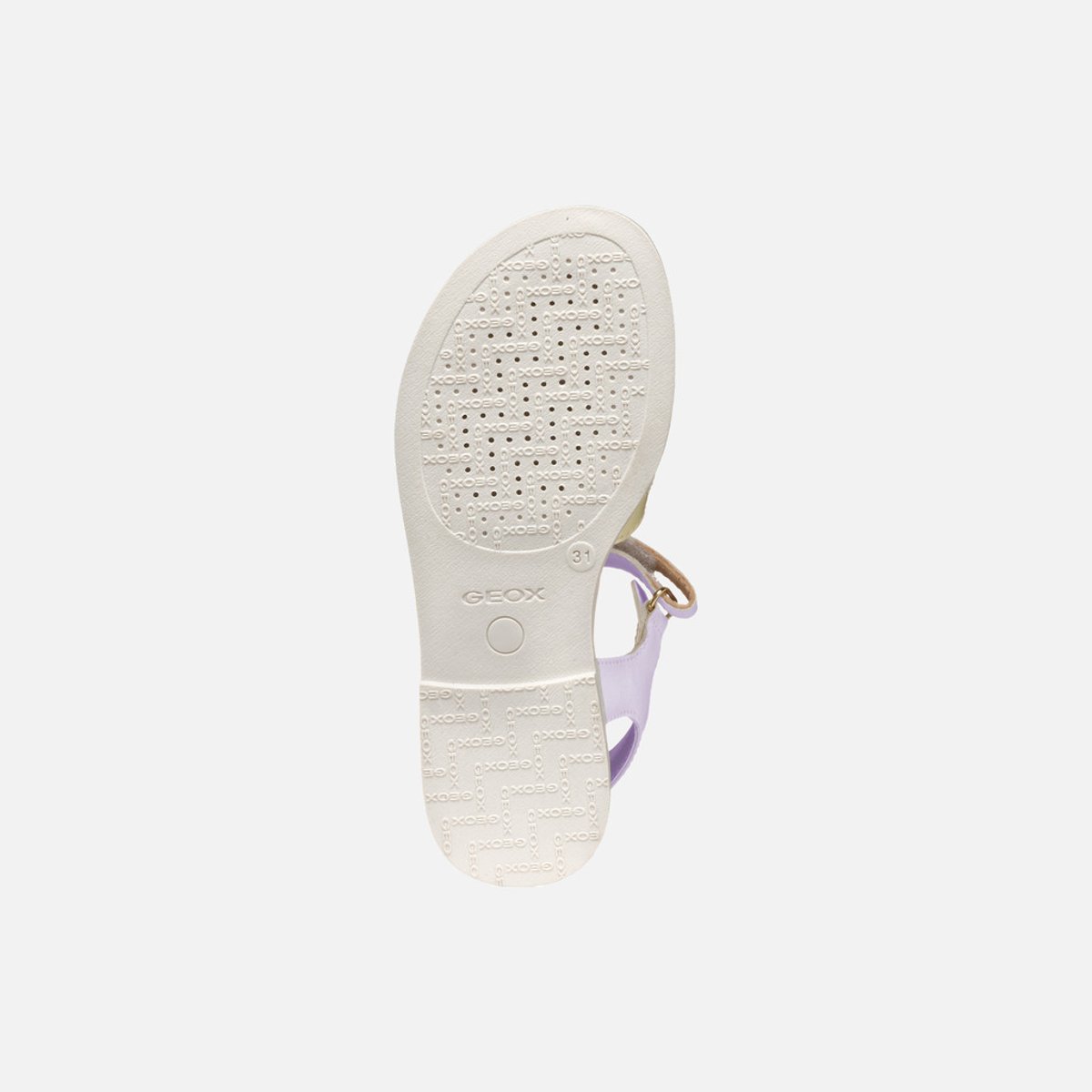 Sandales respirantes Karly blanc/lilas, GEOX