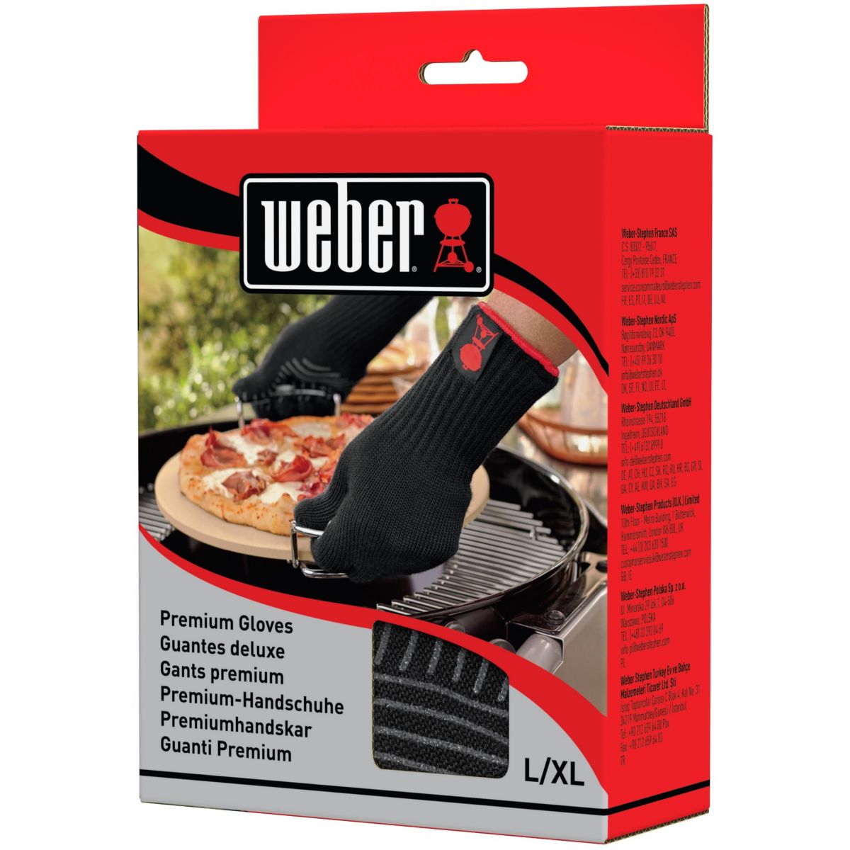 Gants barbecue Barbecue taille L/XL couleur unique, WEBER