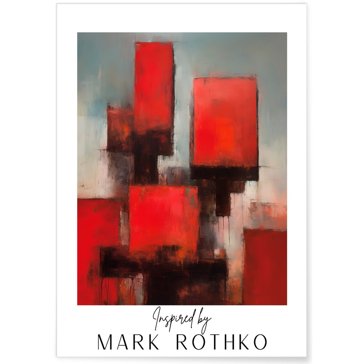 Affiche Mark Rothko n°12 blanc, L'AFFICHERIE