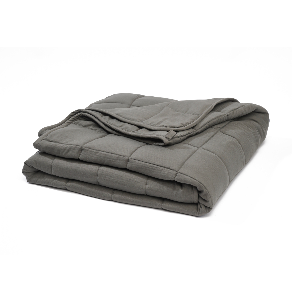 Couette chaude lestée microfibre 7kg gris anthracite, BLEU CALIN