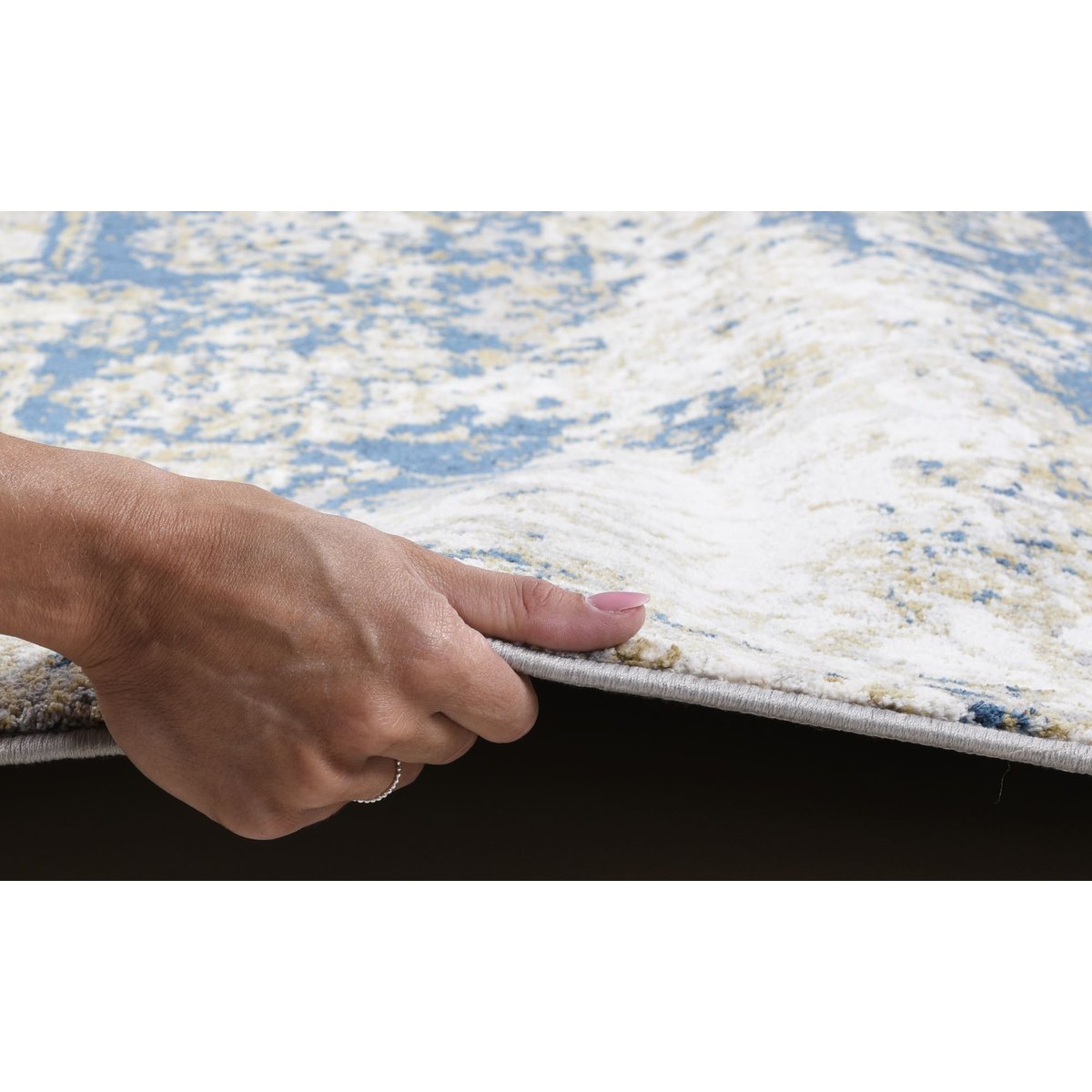 Tapis de salon tissé machine - ANNA MARIA naturel multicolore, GINO FALCONE