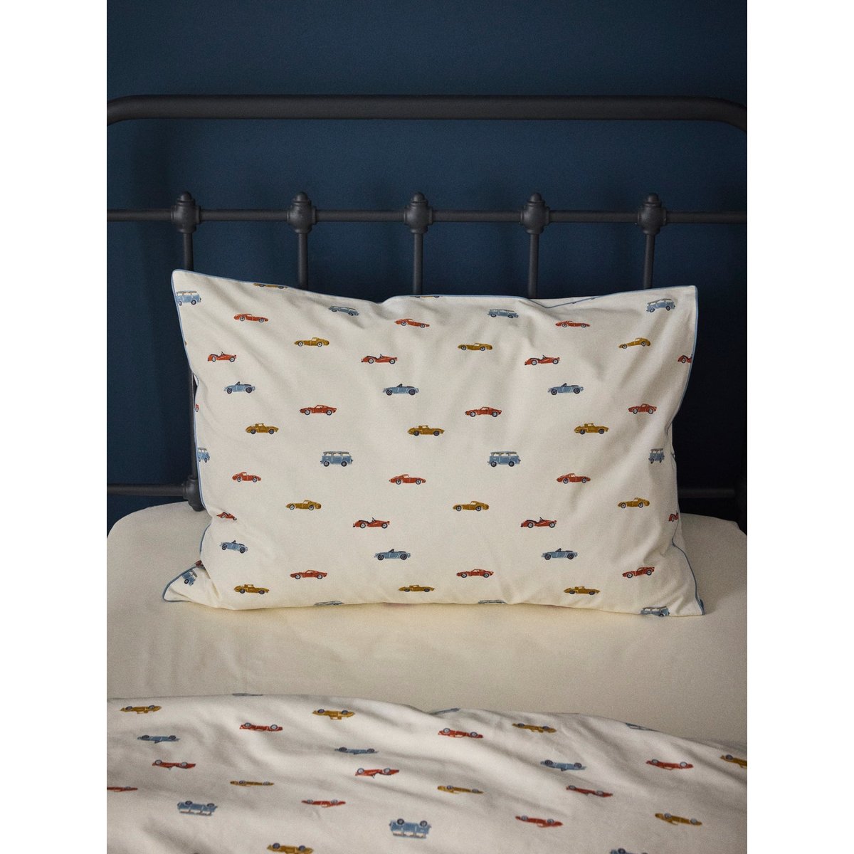 Taie d'oreiller percale de coton "ANATOLE" imprimérime multico, CYRILLUS