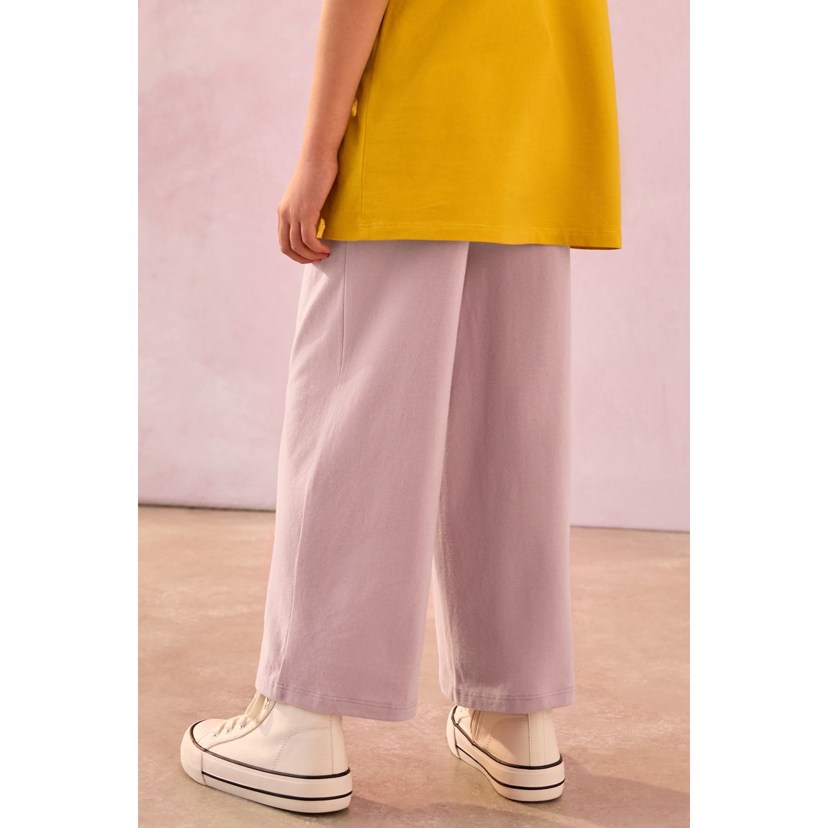 Pantalon large en jersey rose, NEXT